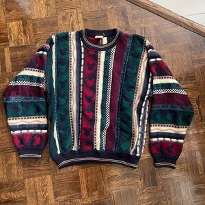 Multicolor Patterned Vintage Walt Disney Sweater - Size M